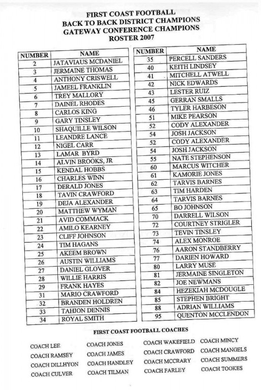 2007-first coast roster.jpg